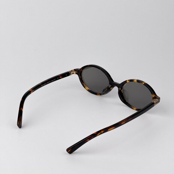 Miu Miu REGARD MU04ZSF Sunglasses – Honey Havana Grey Mirror | Model  VAU07F main image 10